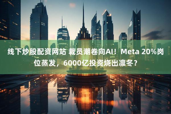 线下炒股配资网站 裁员潮卷向AI！Meta 20%岗位蒸发，6000亿投资烧出凛冬？